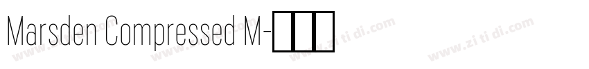 Marsden Compressed M字体转换